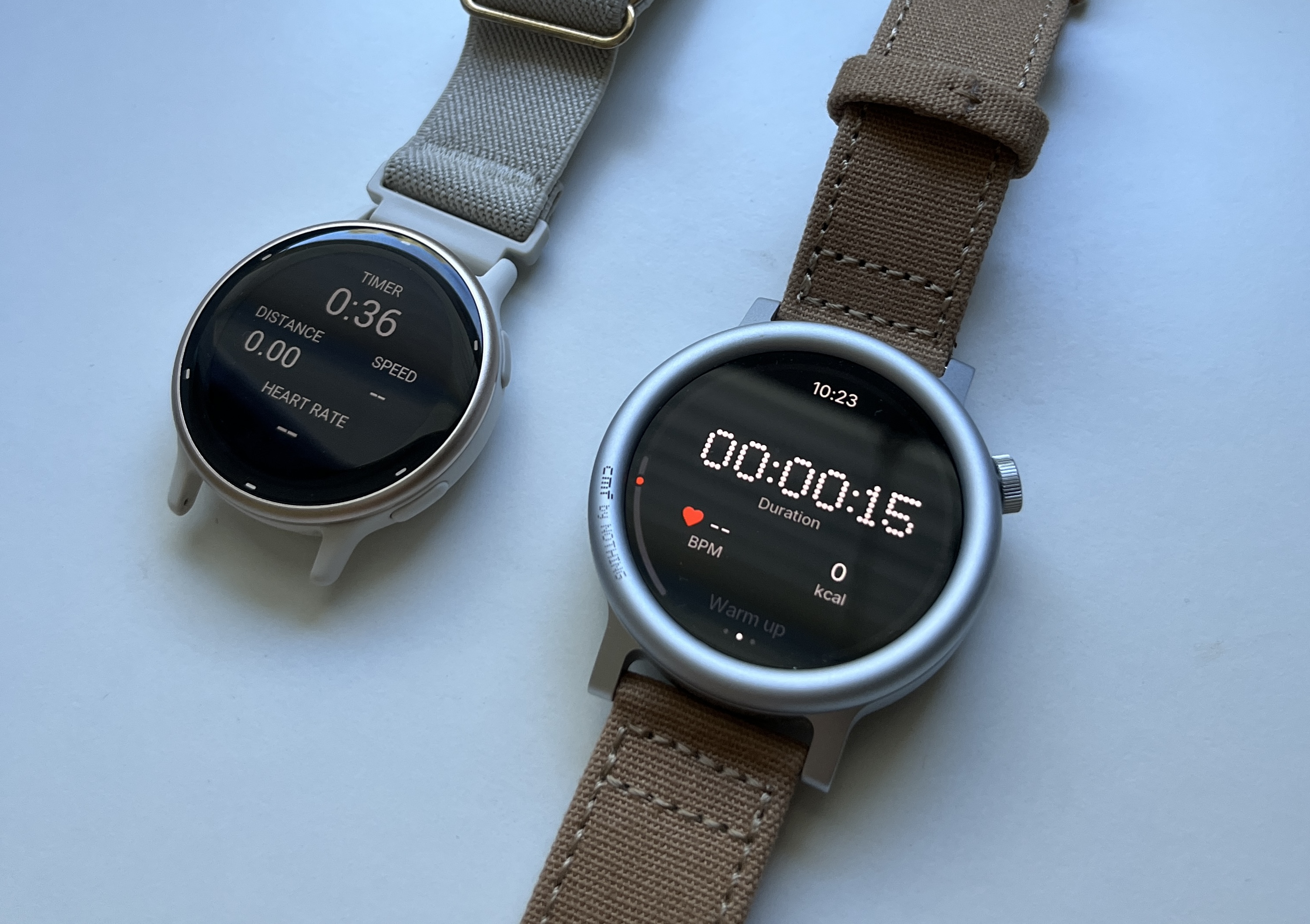 Activity display comparison